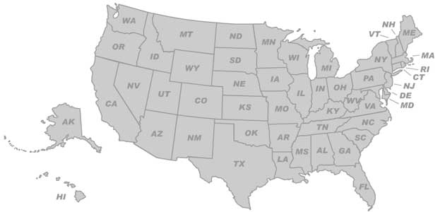 Zipline Locations United States Map